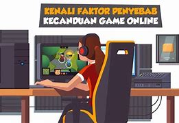 Contoh Gambar Kecanduan Game Online